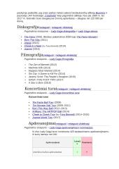 Lady Gaga gyvenimo aprašymas 8 puslapis