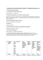Individualus socialinės globos pagalbos planas 2 puslapis