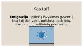 Emigracija - kas tai? 2 puslapis