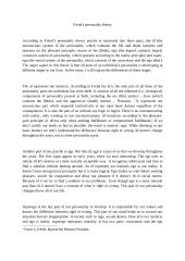 Freud's personality theory