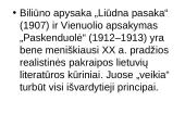 XX a. pradžios literatūra. Realizmas. Neoromantizmas 11 puslapis