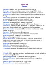 Genetikos konspektas nr. 2
