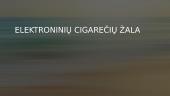 Elektroninių cigarečių žala