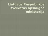 Lietuvos Respublikos Sveikatos Ministerija