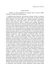 Laiškas močiutei pandemijos metu