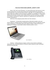 Naujai steigiamos „Party line“ įmonės prisijungimo prie interneto analizė 9 puslapis