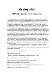Svarbiausi graikų mitai