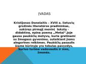 Paukščių motyvai K. Donelaičio „Metai“ 2 puslapis