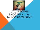 Paukščių motyvai K. Donelaičio „Metai“ 12 puslapis