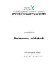 Baldų pramonės raida Lietuvoje