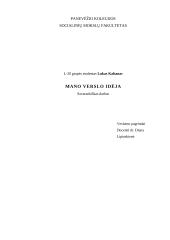 Verslo idėja - Naktinis klubas