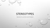 Stereotypes