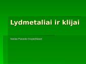 Lydmetaliai ir klijai 1 puslapis