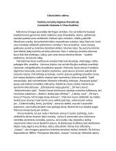 Tautinių vertybių teigimas literatūroje