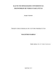 Šeimos verslo modeliai ir vystymo perspektyvos
