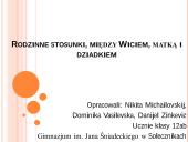 Rodzinne stosunki między Wiciem matką i dziadkiem