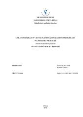 UAB "X" 2017m. planuojamos gaminti produkcijos pelningumo prognozė