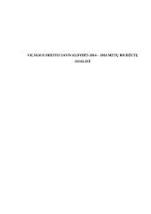 Vilniaus miesto savivaldybės 2014 – 2016 metų biudžetų analizė
