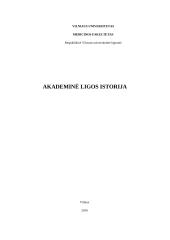 Akademinė bendrosios chirurgijos ligos istorija