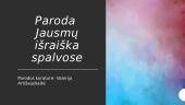 Paroda jausmų išraiška spalvose