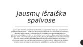 Paroda jausmų išraiška spalvose 2 puslapis