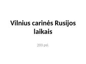Vilnius carinės Rusijos laikais