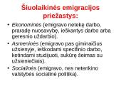 Lietuvos piliečių emigracija skaidrės 3 puslapis