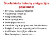 Lietuvos piliečių emigracija skaidrės 5 puslapis