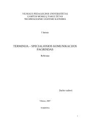 Terminija — specialiosios komunikacijos pagrindas