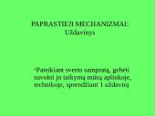 Paprastieji mechanizmai pristatymas 2 puslapis