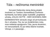 J. Kunčino „Tūla“. Meilės tema. „Tūla“ – tai jausmo ir laiko romanas. 4 puslapis