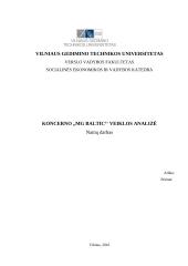 Koncerno "MG Baltic" veiklos analizė
