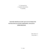 Faktinės medžiagos apie sąlygas žuvininkystės plėtrai Šiaulių rajone surinkimas, analizė ir apibendrinimas