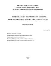 Besimokančios organizacijos kūrimas - kelionių organizatoriaus UAB Eura atvejis