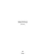Nikotinas referatas