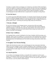 Top ten benefits of learning languages 2 puslapis