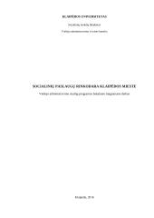 Socialinių paslaugų rinkodara Klaipėdos mieste