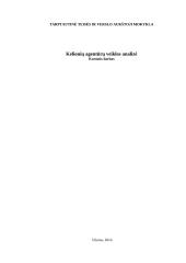 Kelionių agentūrų veiklos analizė 