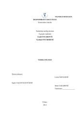 Verslo planas UAB "Audikas"