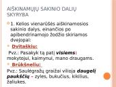 Aiškinamosios sakinio dalys 8 puslapis
