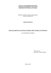 Šiaulių miesto gyventojų žinios apie sveiką gyvenseną