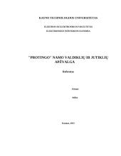 "Protingo" namo valdiklių ir jutiklių apžvalga