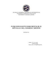 Funkcionuojantys dokumentai ir jų apžvalga įmonėje: UAB "Vaigreda"
