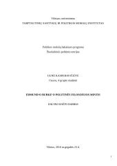 Edmund Burke politinės filosofijos mintis