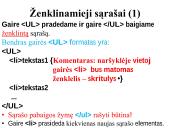 Numeruojamieji ir ženklinamieji sąrašai 2 puslapis