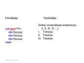 Numeruojamieji ir ženklinamieji sąrašai 12 puslapis