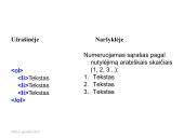 Numeruojamieji ir ženklinamieji sąrašai 9 puslapis