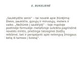R. Granausko "Saulėlydžio senis" analizė 12 puslapis