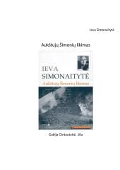 Aukštujų Šimonių likimas analizė