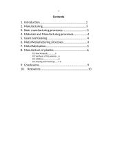 The Manufacturing Process